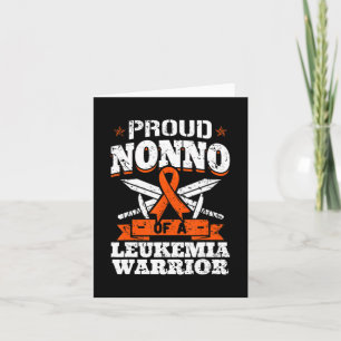 Proud Nonno Of A Leukaemia Warrior Grandpa Awarene Card