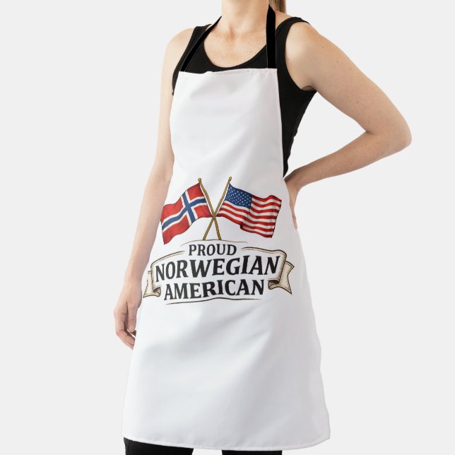 Proud Norwegian American Apron (Insitu)