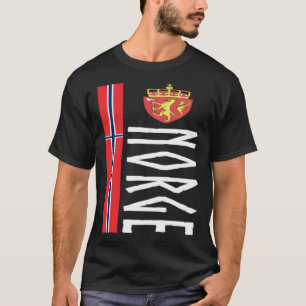 Proud Norwegian Souvenir Flag Of Norway In Bokmal  T-Shirt
