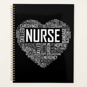 Proud Nurse Heart Love Appreciation Planner