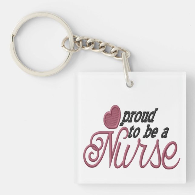 Proud Nurse Key Ring (Front)