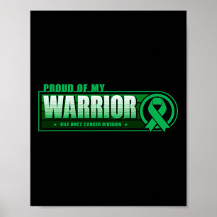 Proud Of My Bile Duct Cancer Warrior - Matching Su Poster