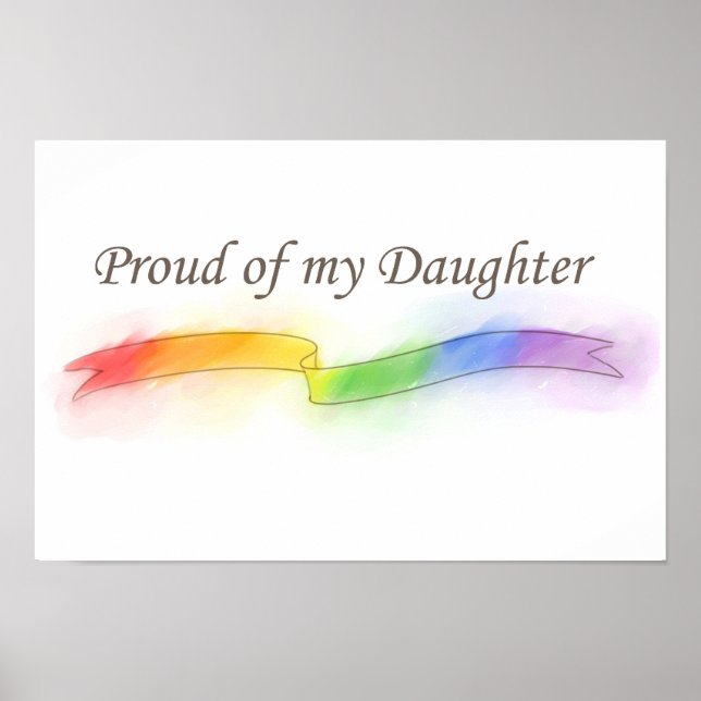 Proud of my Daughter Poster (Front)