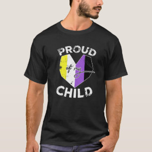 Proud Of My Nonbinary Child   Non Binary Pride Fla T-Shirt