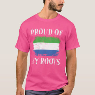 Proud Of My Sierra Leonean Roots Sierra Leonean Fl T-Shirt
