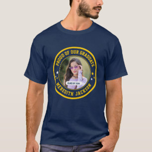Proud of Our Graduate Custom Photo Graduation T-Shirt