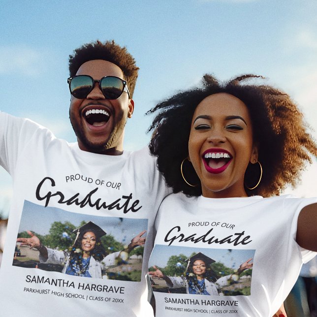 Proud Of Our Graduate | Photo Graduation T-Shirt (Creator Uploaded)
