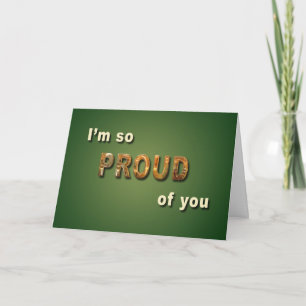 Proud of You Graduation Card