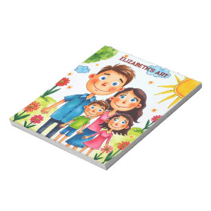 proud of your child add artwork to this cute notepad