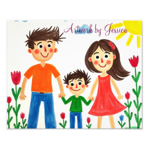 Proud of your Child's artwork painting Photo Print