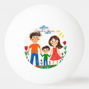 Proud of your Child's artwork painting Ping Pong Ball