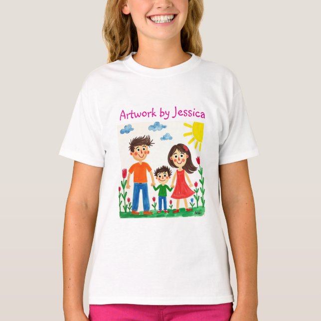 Proud of your  Child's artwork painting  T-Shirt (Front)