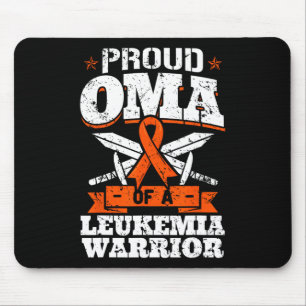 Proud Oma Of A Leukaemia Warrior Grandma Awareness Mouse Pad