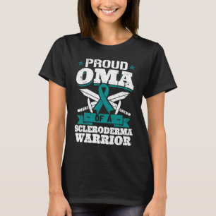 Proud Oma Of A Scleroderma Warrior Awareness Ribbo T-Shirt