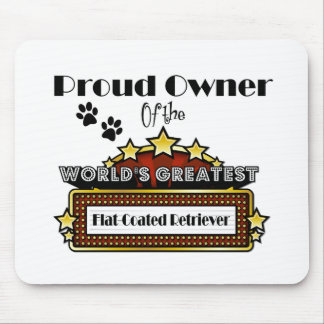 Proud Owner World's Greatest Flat-Coated Retriever Mouse Pad