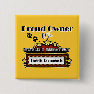 Proud Owner World's Greatest Lagotto Romagnolo 15 Cm Square Badge