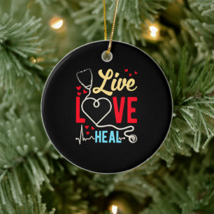 Proud Paediatrics Nurse Cute Medical Assistant Ceramic Tree Decoration