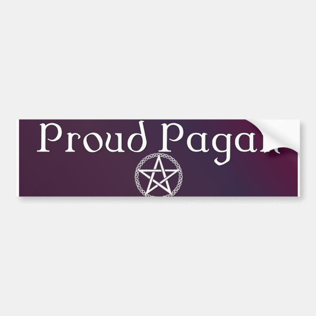 Proud Pagan bumper sticker (Front)