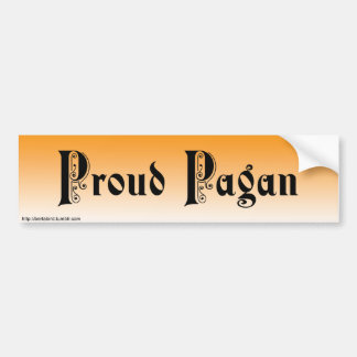 PROUD PAGAN bumper sticker