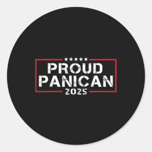 Proud Panican Of The Panican Party Men Women Anti Classic Round Sticker