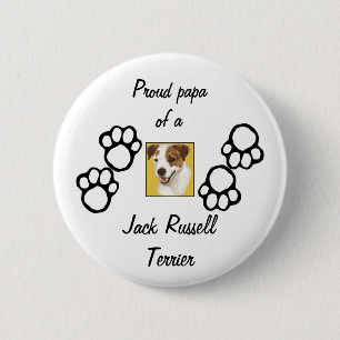 Proud Papa  (+) 6 Cm Round Badge
