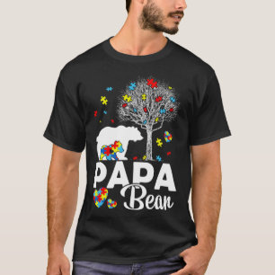 Proud Papa Bear Autism Family Matching Autism Awar T-Shirt