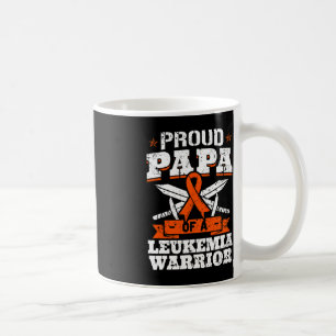 Proud Papa Of A Leukaemia Warrior Dad Awareness Bl Coffee Mug