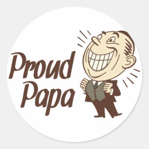 Proud Papa Stickers