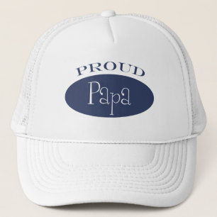 proud papa trucker hat