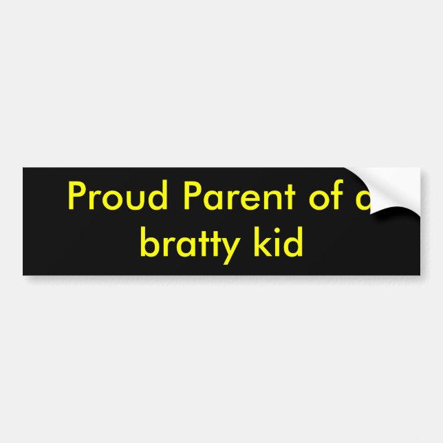 Proud Parent Bumper Sticker (Front)