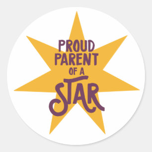 Proud Parent Classic Round Sticker