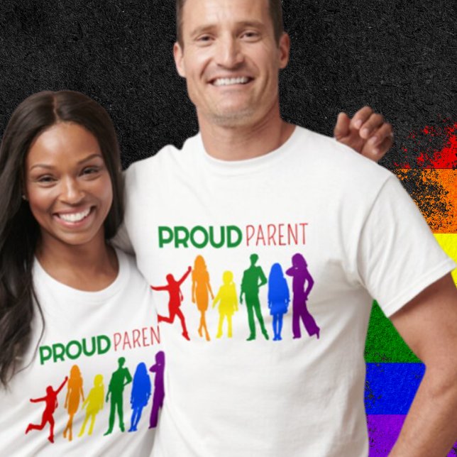 Proud Parent Gay Pride Female Silhouettes T-Shirt (Creator Uploaded)