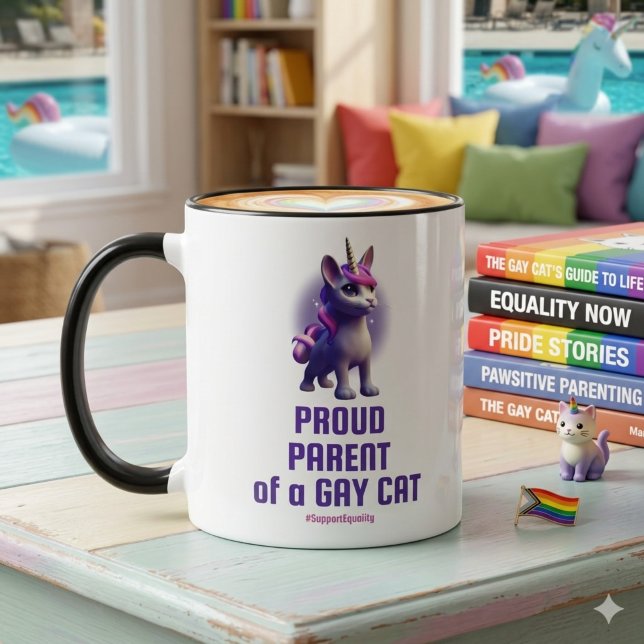Proud Parent of a Gay Cat Mug (Creator Uploaded)