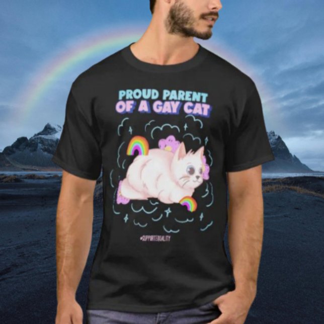 Proud Parent Of A Gay Cat T-Shirt (Creator Uploaded)