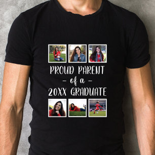 Proud Parent of a Graduate SIX Photo Graduation T-Shirt