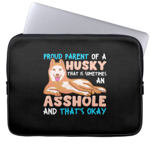 Proud Parent Of A Husky Dog Laptop Sleeve