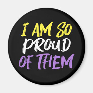 Proud Parent of Nonbinary Child Mum or Dad Magnet