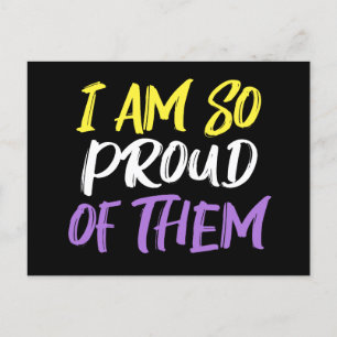 Proud Parent of Nonbinary Child Mum or Dad Postcard