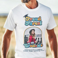 Proud Parent of the graduate photo groovy retro