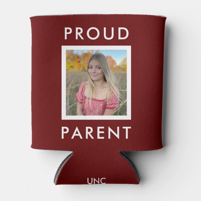 Proud Parent Photo 2022 Graduation Can Cooler (Front)