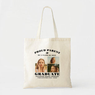 Proud Parent Year 3 Photos Graduate Senior Tote Bag