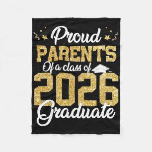 Proud Parents Of A Cl Of 2026 Graduate Senior Grad Fleece Blanket