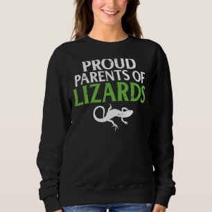 Proud Parents Of Lizards Couple Reptile Keeper Sweatshirt