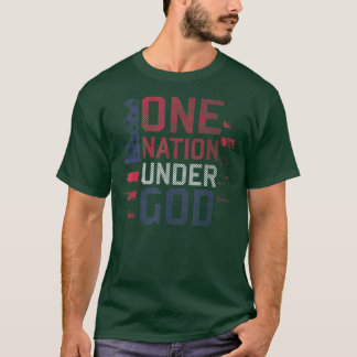Proud Patriotic American US Flag Liberty 4th Of Ju T-Shirt