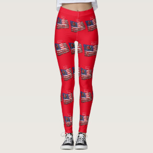 Proud Patriotic Farmer Flag Thunder_Cove Leggings