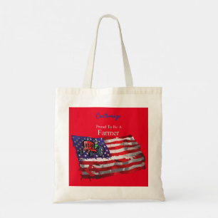 Proud Patriotic Farmer Flag Thunder_Cove Tote Bag