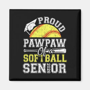 Proud Pawpaw Of A 2026 Senior Softll Graduate  Magnet