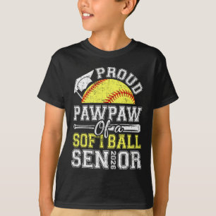 Proud Pawpaw Of A 2026 Senior Softll Graduate T-Shirt
