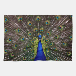 Proud Peacock hand towel