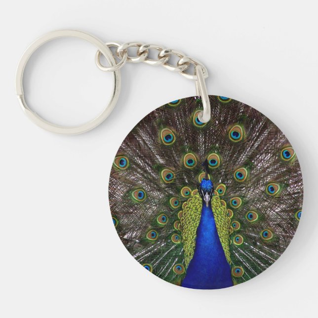 Proud Peacock key chain (Front)
